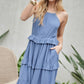 DAVI & DANI Casual Ruffle Sleeveless Mini Summer Dress
