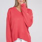 NUVI APPAREL V Neck Soft Sweater