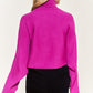 JADE by JANE Luxurious Mock Neck Wide Sleeves Sweater JJK50507