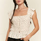 JADE by JANE Plus-size Floral Print Ruffled top