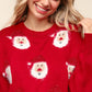Haptics Santa Sparkle Brushed Sweater