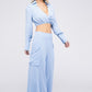 NUVI APPAREL Wrapping Style Shirts & Wide Pants
