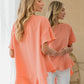SEW IN LOVE Round Neck Ruffled Top