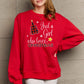 SIMPLY LOVE " Just a girl who loves Christmas" Full Size Graphic Sweatshirt
