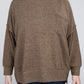 ZENANA Plus Brushed Melange Drop Shoulder Sweater