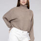 ZENANA Viscose Dolman Sleeve Turtleneck Sweater