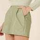 LILOU Vegan leather shorts