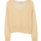 LILOU Wool Blended Sheer Cardigan
