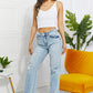 VERVET BY FLYING MONKEY Full Size Womens Allie 90's Dad Jean
