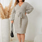 Plus Size Tie Waist Wrap Dress