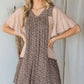 FLORAL PRINT RUFFLE DRESS