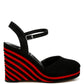 RAG & Co. Luxurious Manifest Dual Tone Wedge Sandals