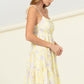 HYFVE Flirty Floral Tie-Strap Midi Dress