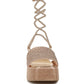 RAG & Co. Swifties Rhinestone Embellished Lace-Up Sandals
