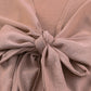 SYNZ Tied Flounce Sleeve Plunge Romper