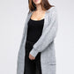 BIBI Twist Knitted Open Front Cardigan with Pockets