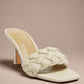 RAG & Co. Woven Strap Spool High Heels Slipper Sandals