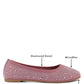 RAG & Co. Splash Rhinestones Embellished Ballet Flats