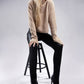 AMBIANCE APPAREL Mock Neck Cropped Pullover Knit Sweater