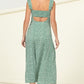 HYFVE Shimmery Tiered Midi Floral Dress