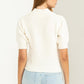 HYFVE Lovely Embrace Puff Sleeve Sweater Top