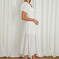 ONE & ONLY COLLECTIVE Casual Squared Collar Puff Sleeves Dress