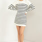 HYFVE Casually Chic Striped Sweater Dress