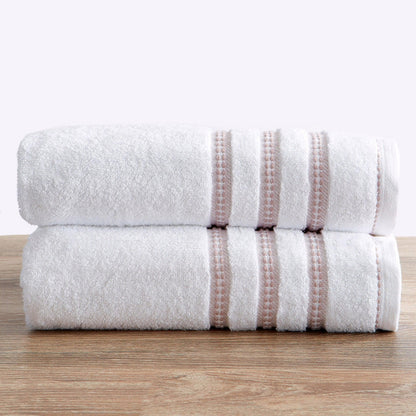2 Pack Cotton Floral Bath Towels - Roselyn Collection