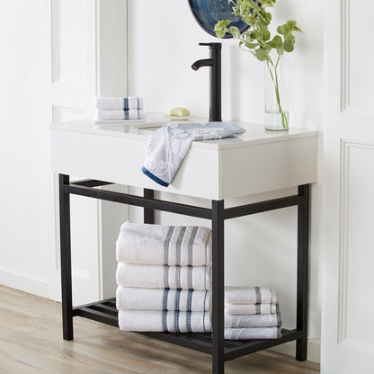 2 Pack Cotton Floral Bath Towels - Roselyn Collection