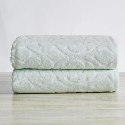 2 Pack Jacquard Bath Towels - Cassie Collection