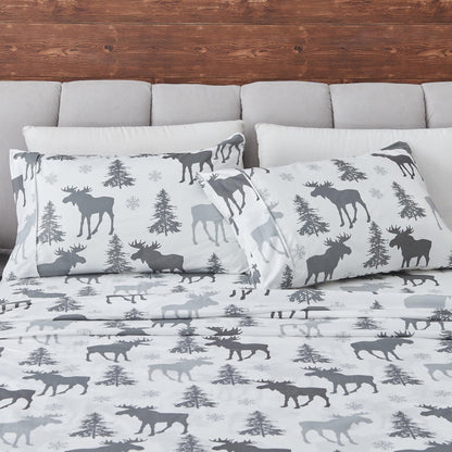 4-Piece Lodge Microfiber Sheet - Mountain Ridge Collection
