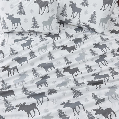 4-Piece Lodge Microfiber Sheet - Mountain Ridge Collection