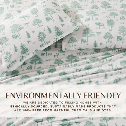 4-Piece Printed Plush Sheet - Velvet Luxe Collection