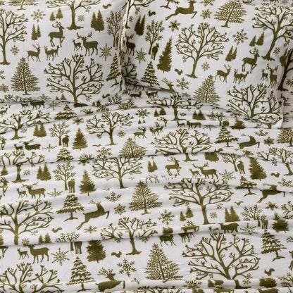 4-Piece Printed Plush Sheet - Velvet Luxe Collection