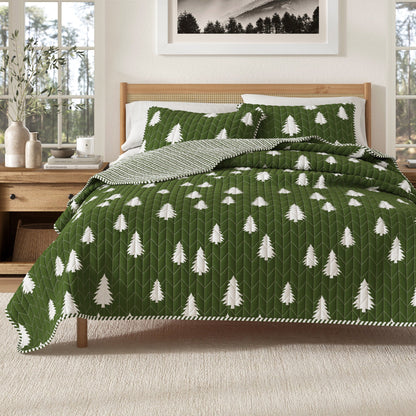 3 Piece Lodge Printed Quilt - Arrowhead