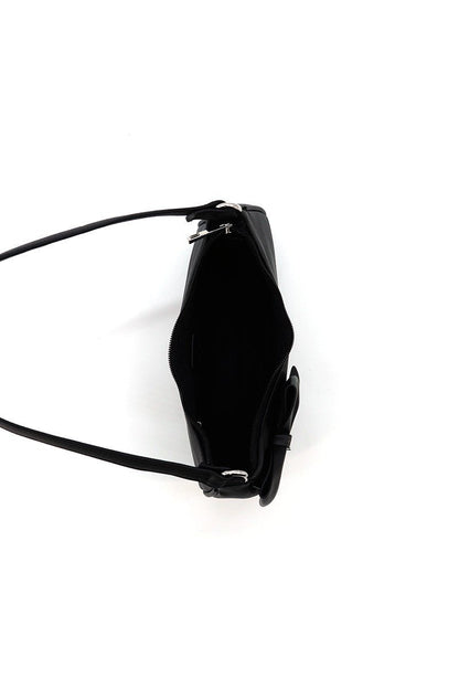 Like Dreams Heart Charm Bow Vegan Leather Shoulder Bag