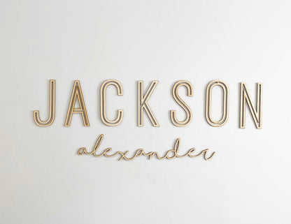 CARPENTER FARMHOUSE Custom Nursery Wood Name Sign