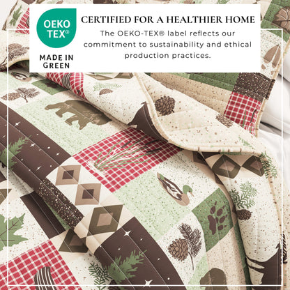 Wilder Collection 3 Piece Lodge Quilt Set