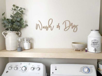 CARPENTER FARMHOUSE Wash & Dry Wooden Sign