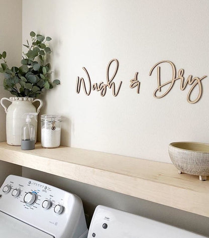 CARPENTER FARMHOUSE Wash & Dry Wooden Sign