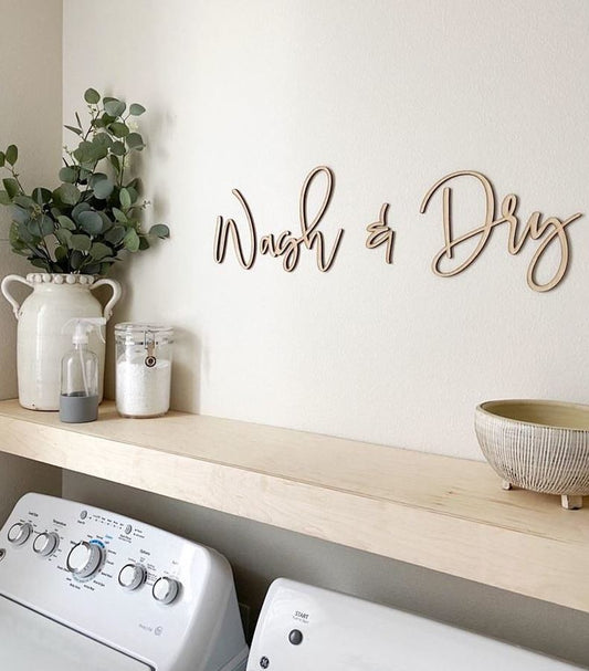 CARPENTER FARMHOUSE Wash & Dry Wooden Sign
