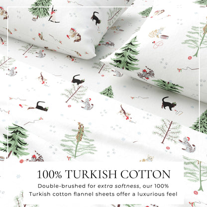 100% Turkish Cotton Flannel Sheet Sets - Boulder Collection