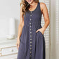 DOUBLE TAKE Sleeveless Button Down Magic Dress