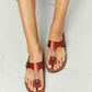 MMShoes Drift Away T-Strap Flip-Flop in Red