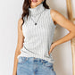 BASIC BAE Full Size Ribbed Turtleneck Tank