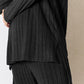 BASIC BAE Full Size Ribbed Round Neck High-Low Slit Top and Pants Set