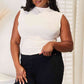 BASIC BAE Mock Neck Ruched Cropped Tank