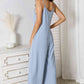 BASIC BAE Full Size Spaghetti Strap V-Neck Jumpsuit