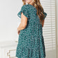 DOUBLE TAKE Short Flounce Sleeve Tiered Dress