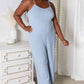 BASIC BAE Full Size Spaghetti Strap V-Neck Jumpsuit